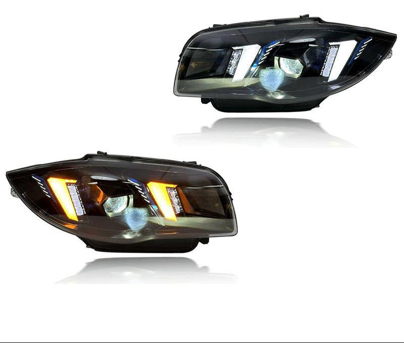 BMW E87 1 Series Snake Eye Style Headlights (2004–2011)